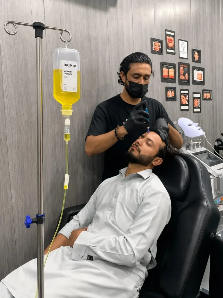 Patient Receiving IV Vitamin Therapy at Glow Med Clinic